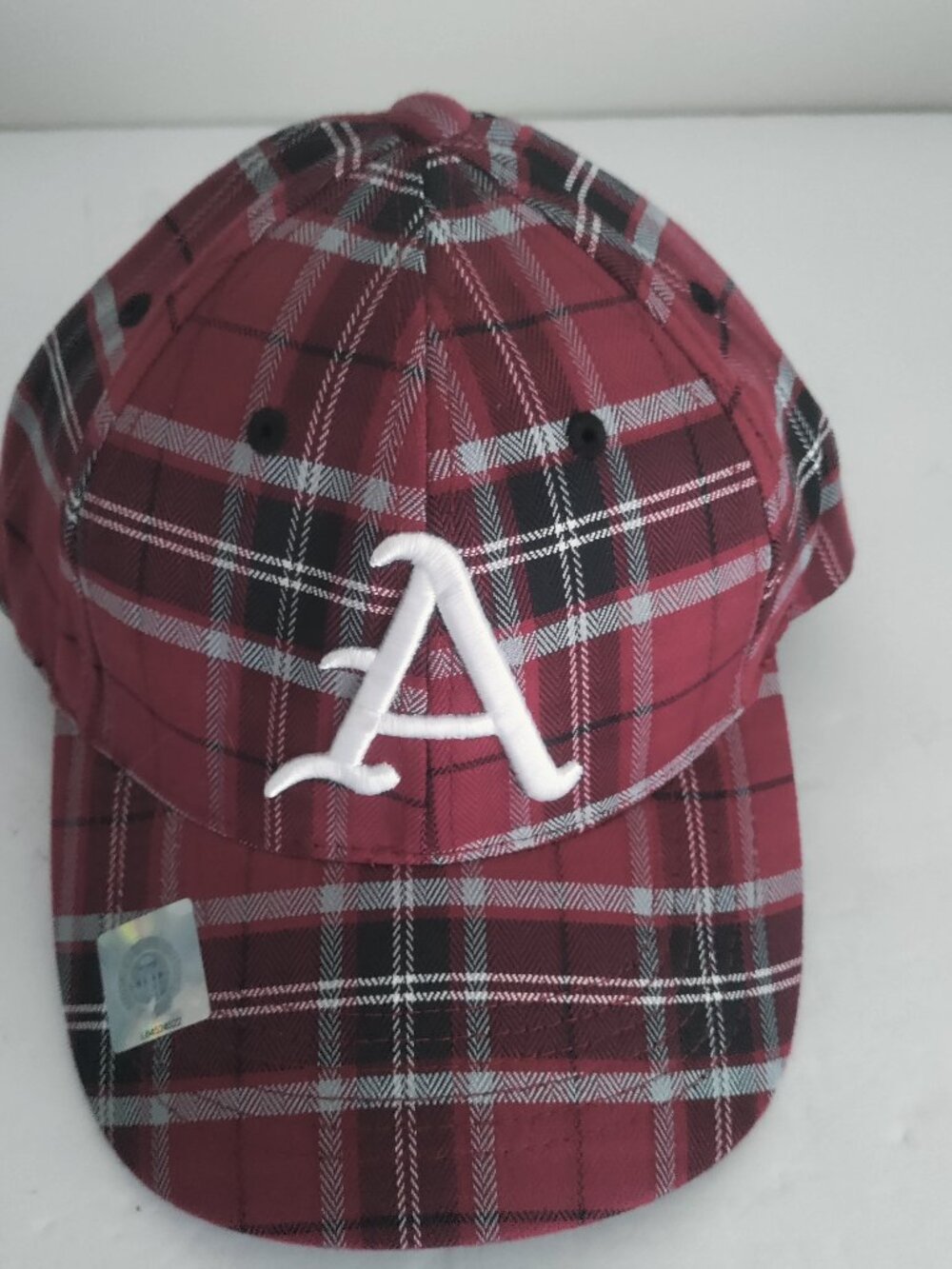 Arkansas Razorbacks Hat Strapback Plaid - New
